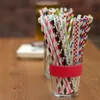 Miljövänligt Färgglada Paper Straw 200 Designs för val Drinkande Halm Bröllopsfödelsedagsfest dekoration Tillbehör Dispette Gratis frakt