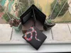 High Quality Men Animal Short Wallet Leather Black Snake Tiger Bee Wallets Women Long Style Purse Wallet Card Holders with Gift Box