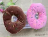 Tri-color optional doughnut butter doughnut cute pet voice Plush play dog toys pet supplies 30pcs/lot L244