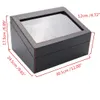 4 6 Automatic Watch Cases Winder Wooden Dual 2 Motor Storage Box Organizer Display Rack Stand Black279S