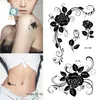 Kroppskonst vattentät tillfälliga tatueringar för män och kvinnor vacker 3d lotus blomma design liten tatuering klistermärke grossist