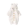 Barboteuses bébé tricoté à manches longues tricot nouveau-né Bebes garçons filles combinaisons Onesie hiver automne enfant en bas âge enfants salopette vêtements11177113