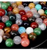 Natural Gemstone Crystal Semi-precious Stones Without Holes Round Beads Agate Opal Turquoise Malachite Pink Quartz Whole155J