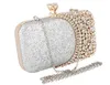 Projektantn-Nowy Torba Wieczorowa Kobiety Torba Sprzęgła Gorgeous Pearl Crystal Frezowanie Bridal Wedding Party Torby Crossbody Torebki