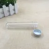 알루미늄 캡이있는 도매 뜨거운 40ml 압력 민감 인감 투명 마스크 목욕 소금 테스트 애완 동물 튜브