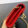 10A Spiegelqualität Damen Luxus-Brieftasche mit Umschlag, Pochette-Handtaschen, Reißverschluss-Clutch, Umhängetasche aus echtem Leder, Umhängetaschen, Kette, Kaviar, sogar Tasche