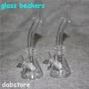 Mini bubblers Heady Glass Oil Burner Water Bong Travel Hookah Beker Kom 10mm