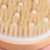 Brosse à poils naturels douche exfoliation Massage du corps pour enlever le teint ternir la peau morte outil de brosse de bain RRA1520