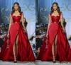 Red Evenor Suknie Spaghetti Linia Side Split Prom Dress Formal Party Suknie Specjalna okazja Dress