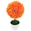 Bola topiary mini árvore artificial casa decoração plantar ornamento plástico