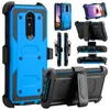 Estuches para teléfonos para Motorola G 5G Stylus Power Pure Edge 2022 2011 Defender Holster Belt Clip Soporte giratorio Heavy Duty a prueba de golpes Protector de pantalla incorporado