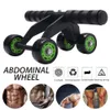 Abdominal Roller Wheel Exercise Ergonomisk AB Träningshjul Övning Buksmuskel Trainer Utrustning för Hem Gym T200506