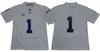 Men college Penn State jerseys white blue #1 Joe Paterno adult size american football wear stitched jersey mix order