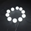 Kit de lumières LED pour miroir de courtoisie de style hollywoodien avec ampoules à intensité variable, bande de luminaire pour table de maquillage dans le dressing