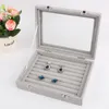 Sieraden Display Kist / Sieraden Opslag Organisator Oorbellen Ring Box Case voor Jewlery Gift Box Sieraden Doos Gratis Verzending T190629