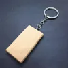 Blank Round Rectangle Wooden KeyChain DIY Promotion Customized Wood keychains Key Tags Promotional Gifts YD0470