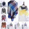 36 cores lenço de inverno tartan cashmere cachecol feminino xadrez cobertor cachecol novo designer acrílico básico xales women039s cachecóis e 3952380