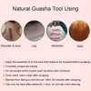 Rose Quartz Jade Guasha Board Pink Natural Stone Scraper Chinese Gua SHA Tools voor Face Neck Back Body Acupuncture Pressure Therapy