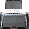 Bagażnik/przednie drzwi siatka izolacyjna siatka przeciwsłoneczna ochrona przed słońcem dla Jeep Wrangler TJ 1997-2006 wysokiej jakości zewnętrzne akcesoria samochodowe