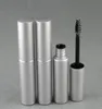 100st / lot 8.0ml glänsande silver mascara plastflaska förpackning tomma krämrör eyeliner