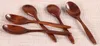 Wooden Spoon Coffee Stir Spoon environmental protection old paint edible spoons household Kitchen Dining Bar Tool 18CM HH9-2109