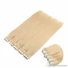 150g 60pcs 18 20 22 24 inch Glue Skin Weft Tape in Human Hair Extensions INDIAN REMY Fast Delivery 4colors option
