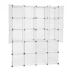 20 Przechowywanie Cube Organizator Plastikowy Szuflad Szuflady Jednostka, DIY Modułowa Bookcase Szafka Szafa Systemu z przezroczystą konstrukcją na ubrania