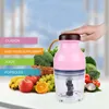 Multi-Function Mini Electric Meat Grinder Mat Processor Vegetabilisk Frukt Blender Chopper Baby Food Supplement 600ml Kök Mat Maskin