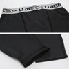 Fashion-Elastic Szybkoschnący Sports Tight Fitness Spodnie Męska Koszykówka Running Training Compression Tight Pants Black