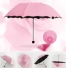 Full Automatic Umbrella Rain Women Men 3 Folding Light and Durable 8K Strong Umbrellas Kids Rainy Sunny Umbrellas 6 Colors CCA-11780 30pcs