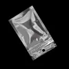 200 stks 7 * 13cm Kleine Clear Plastic Zip Lock Aluminium Foliezakken Warmte Afdichtbare Mylar Rits Klep Tas Hersluitbare Geurbestendige Opbergtas