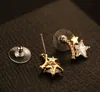 Fashion coréenne Stars exquises boucles d'oreilles zircon bijoux femelles luxe 18 km boucles d'oreilles haut de gamme en or