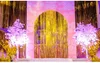 FENGRISE 92*245cm Rose Gold Party Decoration Shimmering Foil Fringe Tinsel Door Curtain Wedding Birthday Photo Backdrop Supplies