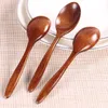 Wooden Spoon Coffee Stir Spoon environmental protection old paint edible spoons household Kitchen Dining Bar Tool 18CM HH9-2109