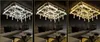 Luxury living room crystal Chandeliers lamp round rectangle LED Ceiling Lights personality originality modern dining room LLFA