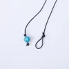 Fashion Pearl Turquoise Lava Stone Necklace Volcanic Rock Aromatherapy Essential Oil Diffuser Necklace For Women Jewelry