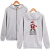 25 Stile Weihnachten Hoodie Battle Royale Print Sweatshirt Männer Frauen Mit Kapuze Reißverschluss Weihnachten HipHop Hoodies Herbst Top Kleidung BY0550