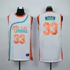 Flint Tropical Semi Professional Basketball Movie # 33 Jackie Moon Jersey chemise cousée verte blanc pas cher 11 Monix 7 Café noir Jerseys