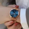 Reloj de mujer Marca Olevs Reloj de mujer Reloj de pulsera de cuarzo ultrafino de acero inoxidable dorado para mujer Reloj resistente al agua de lujo Y19051503