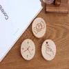 New wooden circular bottle opener cup mat refrigerator magnet decorated beer bottle opener kitchen dining room tools custom logo