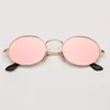 Stijl ovale zonnebrillen vrouwen vintage retro ronde frame flash platte lens heren zonnebrillen vrouwelijke zwarte hiphop heldere bril UV400 GA278L