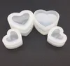 실리콘 수지 금형 3D 심장 투명 유연한 재사용 가능한 실리콘 금형 수지 장식품 비누 금형 클레이 금형 8CM 5.5CM