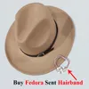 Мужские топовые шляпы почувствовали, что женщины Fedora Stat