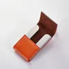 Duża Pojemność Biznes Nazwa Uchwyt Karty Uchwyt Karta Kredytowa Moda Unisex Odwiedź Card Case Case Metal Portfel PU Leather Solid Steel Box