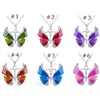 Collares colgantes Charm Plata Rhinestone Cristal Mariposa Cadena Collar Colgante