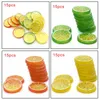 15pcs Artificial Slices Artificial Fruit Slices Orange Lime Prop Display Lifelike Decor172F3709327