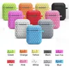 10 Colors Gridding Case For AirPods Protective Shockproof Silicone Gridding Cover Pouch For Apple Bluetooth Earphone