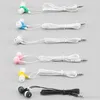 Universal Billigaste 100PC / Lot Engångs Svart Färgglada In-Ear Earphicks Hörlurar för iPhone 4 5 6 Hörlurar MP3 MP4 3.5mm Audio DHL Gratis