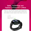 2019 Bluetooth Smart Watch da uomo pressione sanguigna rotondo Smartwatch da donna orologio impermeabile Sport Tracker WhatsApp per Android Ios