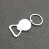 100st / mycket Ny flasköppnare Nyckelringar Zinc Alloy Round KeyRings för Party Gifts Custom Logo LX1472